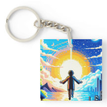 世界のバランス – 未来的なピクセルアートテック