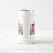 世界のバーテン最高の名前をカスタムする ビールジョッキ (中央)