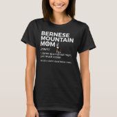 世界のバ最高のーナーママデフィニションBernese Mountai Tシャツ (正面)