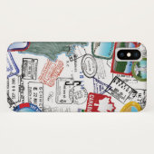 世界のパスポートパターン Case-Mate iPhoneケース (裏面(横))