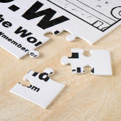 世界のパズルの猫の嫌悪症 ジグソーパズル (側面)