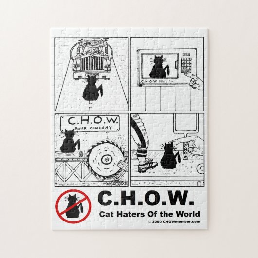 世界のパズルの猫の嫌悪症 ジグソーパズル (縦)