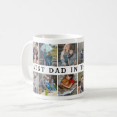 世界のパパが写最高の真コラージュ コーヒーマグカップ (正面左)