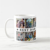 世界のパパが写最高の真コラージュ コーヒーマグカップ (左)