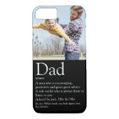 世界のパパ最高の定義おもしろい写真黒 Case-Mate iPhoneケース (裏面)