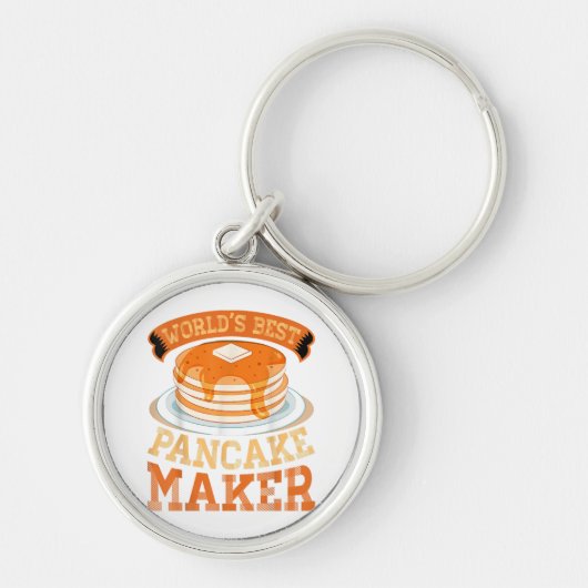 世界のパンケ最高のーキメーカー – パンケおもしろいーキメーカー キーホルダー (正面)