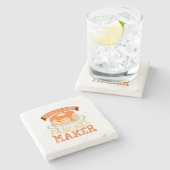 世界のパンケ最高のーキメーカー – パンケおもしろいーキメーカー ストーンコースター (横)