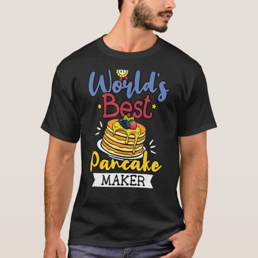 世界のパン最高のケーキ作りメーカーがフードパンユーモア Tシャツ (正面)