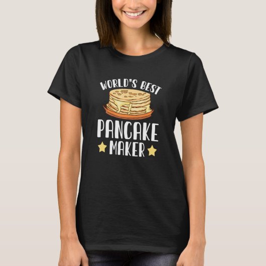 世界のパン最高のケーキ作りメーカーがフードパンユーモア Tシャツ (正面)