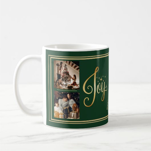 世界のパーソナライズされたマグカップへの喜び コーヒーマグカップ (左)