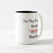 世界のパーソナライズ最高のボス ツートーンマグカップ (正面右)