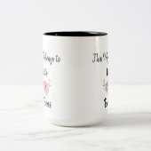 世界のパーソナライズ最高のボス ツートーンマグカップ (中央)