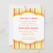 世界のパーティー写真の招待カードへようこそ 招待状 (裏面)