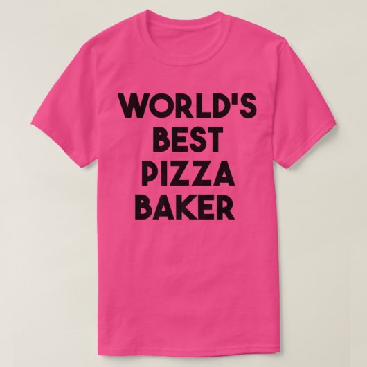 世界のピザベーカー最高のプミアム Tシャツ (デザイン正面)