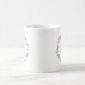 世界のピンクのほとんどの美しいお母さん コーヒーマグカップ (中央)