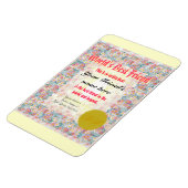 世界のフレンド最高の証明書を作成 マグネット (左側)