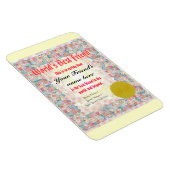 世界のフレンド最高の証明書を作成 マグネット (右側)