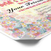 世界のフレンド証明書最高ののプリント ポスター (角)