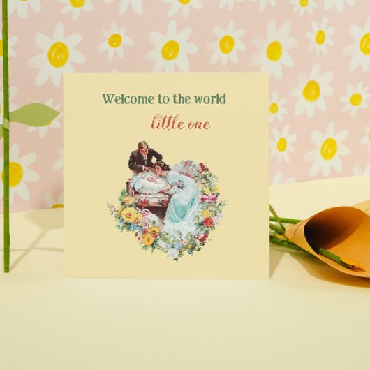 世界のフローラヴィンテージ新生児へようこそ