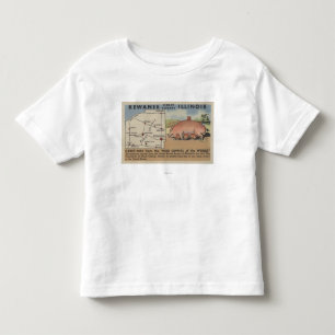 世界のブタの首都からの挨拶 トドラーTシャツ