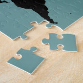 世界のブラックグラフィックマップ ジグソーパズル (側面)