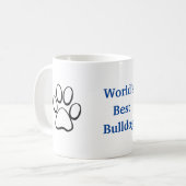 世界のブルドッグ·最高のマグ コーヒーマグカップ (正面左)