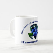 世界のブルーベリーの国会議事堂、Hammonton、NJ コーヒーマグカップ (正面左)