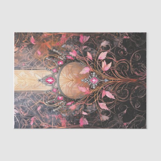 世界のプリンセス、ロイヤルピンク・アールデコ 薄葉紙 (正面)