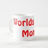 世界のベストのお母さん! コーヒーマグカップ (正面左)