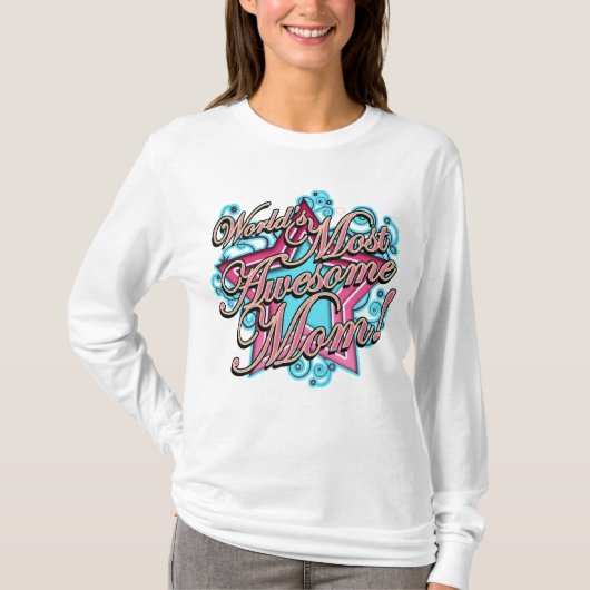 世界のベストのお母さん Tシャツ (正面)