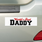世界のベストのお父さん バンパーステッカー (車上)