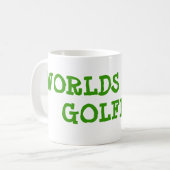 世界のベストのゴルファー コーヒーマグカップ (正面左)