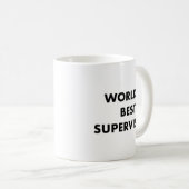 世界のベストのスーパーバイザー コーヒーマグカップ (正面右)
