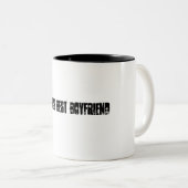 世界のベストのボーイフレンド ツートーンマグカップ (正面右)