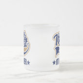 世界のベストのマネージャー フロストグラスマグカップ (中央)