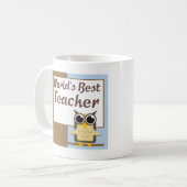 世界のベストの先生 コーヒーマグカップ (正面左)
