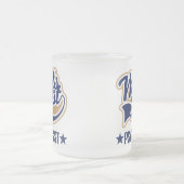 世界のベストの心理学者 フロストグラスマグカップ (中央)