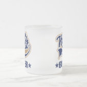 世界のベストの理容師 フロストグラスマグカップ (中央)