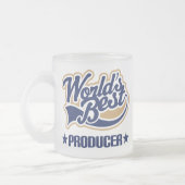 世界のベストの生産者 フロストグラスマグカップ (左)