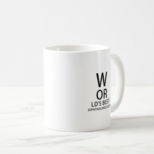 世界のベストの眼科医 コーヒーマグカップ (正面右)