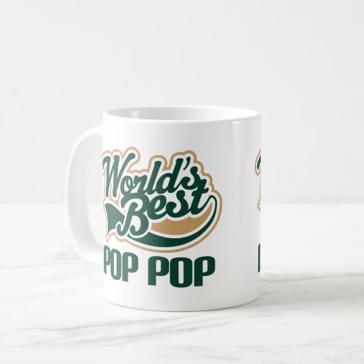 世界のベストの破裂音の破裂音のギフト コーヒーマグカップ (正面左)