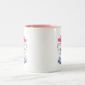 世界のベストの衛生士 ツートーンマグカップ (中央)