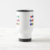 世界のベスト米国東部標準時刻のおばあさんの明るい色 トラベルマグ (中央)