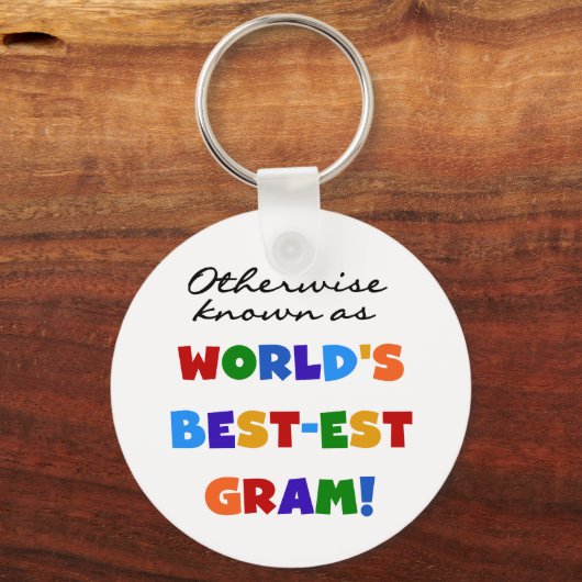 世界のベスト米国東部標準時刻のグラムのギフトとしてさもなければ知られていて キーホルダー (正面)