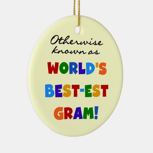 世界のベスト米国東部標準時刻のグラムのギフトとしてさもなければ知られていて セラミックオーナメント (右)