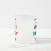 世界のベスト米国東部標準時刻のグラムのギフトとしてさもなければ知られていて フロストグラスマグカップ (中央)