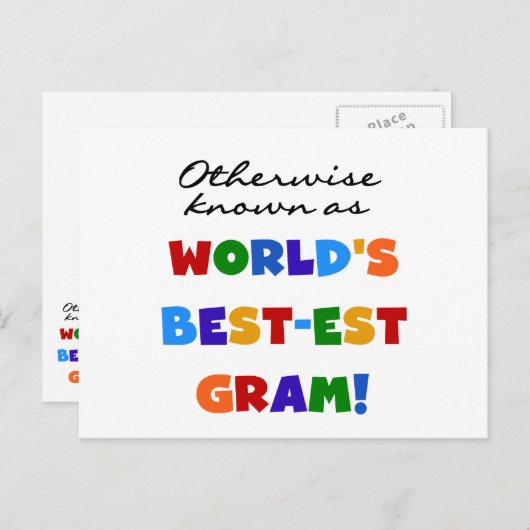 世界のベスト米国東部標準時刻のグラムのギフトとしてさもなければ知られていて ポストカード (正面/裏面)