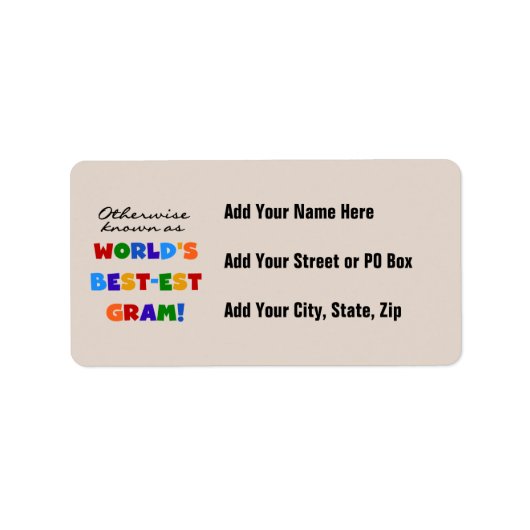 世界のベスト米国東部標準時刻のグラムのギフトとしてさもなければ知られていて ラベル (正面)