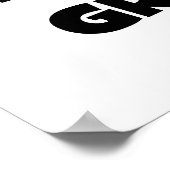 世界のベスト米国東部標準時刻のグラムの黒の文字のTシャツおよびギフト ポスター (角)