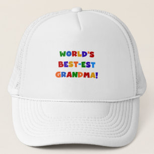 世界のベスト米国東部標準時刻の祖母の明るいTシャツおよびギフト キャップ